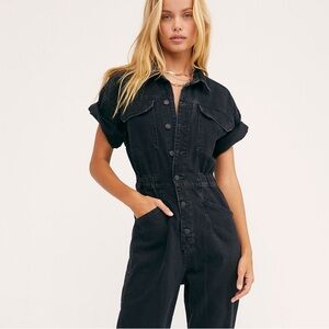 We The Free Black Jumpsuit
